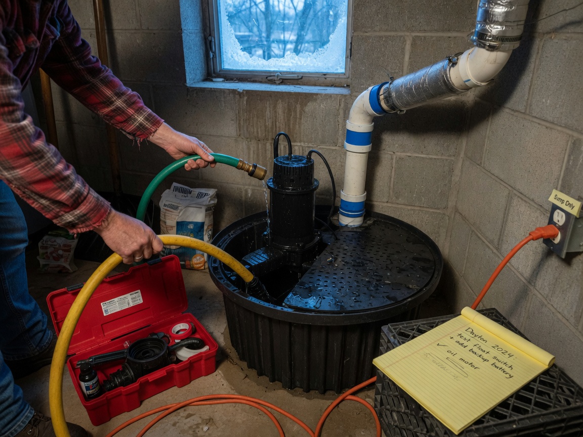 How to Prepare Your Sump Pump for Dayton Winter Freezes